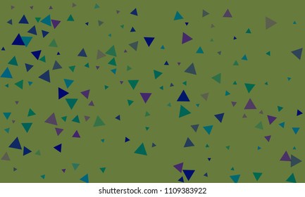 Triangles background vector. Retro pattern of geometric shapes. Colorful gradient mosaic backdrop consisting of colored triangles. Modern overlapping triangles. Modern abstract polygonal background.