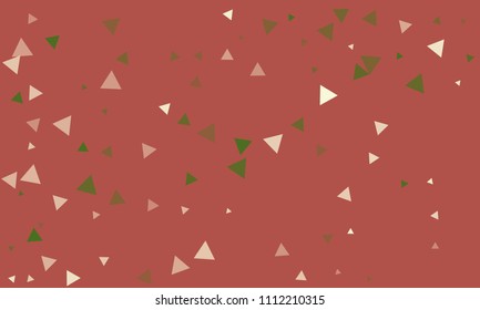 Triangles background vector. Retro pattern of geometric shapes. Colorful gradient mosaic backdrop consisting of colored triangles. Modern overlapping triangles. Modern abstract polygonal background.