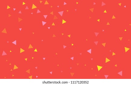 Triangles background vector. Retro pattern of geometric shapes. Colorful gradient mosaic backdrop consisting of colored triangles. Modern overlapping triangles. Modern abstract polygonal background.
