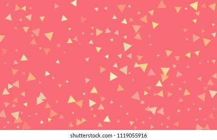 Triangles background vector. Retro pattern of geometric shapes. Colorful gradient mosaic backdrop consisting of colored triangles. Modern overlapping triangles. Modern abstract polygonal background.