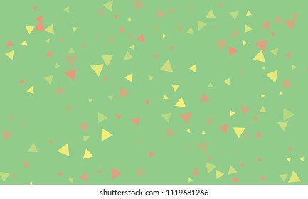 Triangles background vector. Retro pattern of geometric shapes. Colorful gradient mosaic backdrop consisting of colored triangles. Modern overlapping triangles. Modern abstract polygonal background.