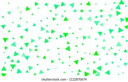 Triangles background vector. Retro pattern of geometric shapes. Colorful gradient mosaic backdrop consisting of colored triangles. Modern overlapping triangles. Modern abstract polygonal background.