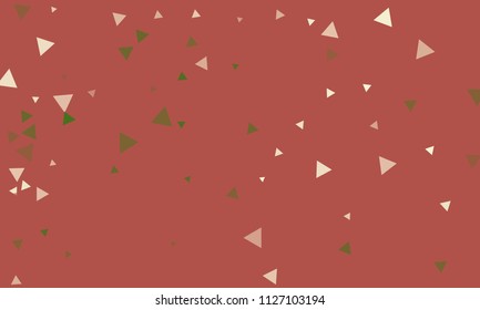 Triangles background vector. Retro pattern of geometric shapes. Colorful gradient mosaic backdrop consisting of colored triangles. Modern overlapping triangles. Modern abstract polygonal background.