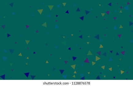 Triangles background vector. Retro pattern of geometric shapes. Colorful gradient mosaic backdrop consisting of colored triangles. Modern overlapping triangles. Modern abstract polygonal background.
