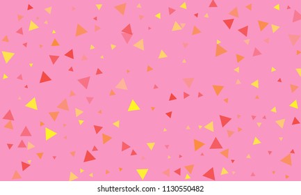 Triangles background vector. Retro pattern of geometric shapes. Colorful gradient mosaic backdrop consisting of colored triangles. Modern overlapping triangles. Modern abstract polygonal background.