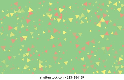 Triangles background vector. Retro pattern of geometric shapes. Colorful gradient mosaic backdrop consisting of colored triangles. Modern overlapping triangles. Modern abstract polygonal background.