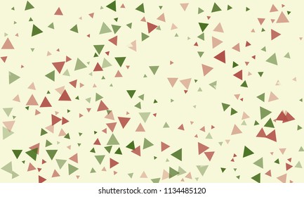 Triangles background vector. Retro pattern of geometric shapes. Colorful gradient mosaic backdrop consisting of colored triangles. Modern overlapping triangles. Modern abstract polygonal background.