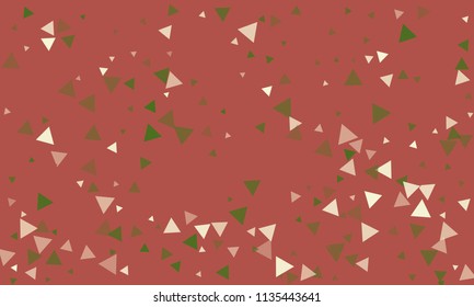 Triangles background vector. Retro pattern of geometric shapes. Colorful gradient mosaic backdrop consisting of colored triangles. Modern overlapping triangles. Modern abstract polygonal background.