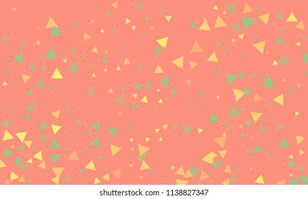 Triangles background vector. Retro pattern of geometric shapes. Colorful gradient mosaic backdrop consisting of colored triangles. Modern overlapping triangles. Modern abstract polygonal background.