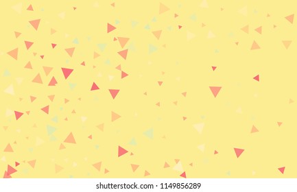 Triangles background vector. Retro pattern of geometric shapes. Colorful gradient mosaic backdrop consisting of colored triangles. Modern overlapping triangles. Modern abstract polygonal background.