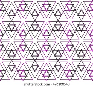 triangles. beautiful geometric pattern. vector illustration. purple gradient.