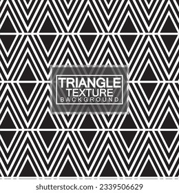 Triangles, Black and White Abstract Seamless Geometric Pattern, Modern stylish texture. Vector Illustration.