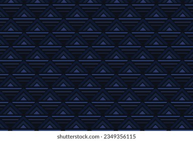 Los triángulos se llaman entre sí como olas de agua Tiene una forma geométrica con un color azul que se puede usar como fondo o papel tapiz