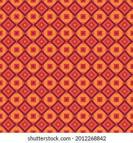 Triangles, checks, diamonds ornament. Seamless pattern. Tiles backdrop. Triangular shapes, squares, rhombuses, wallpaper. Geometric background. Ethic motif. Mosaic print. Geometrical vector.