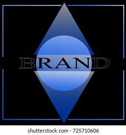 triangles and circle / abstraction / business logo