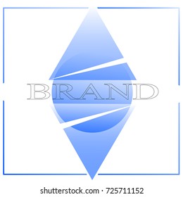 triangles and circle / abstraction / business logo