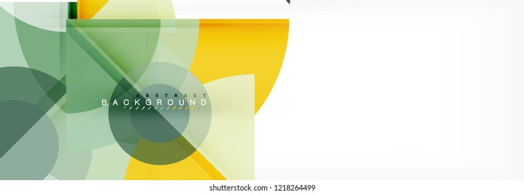 Dreiecke und kreisgeometrischer Hintergrund, modernes Design