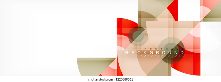 Dreiecke und kreisgeometrischer Hintergrund, modernes Design