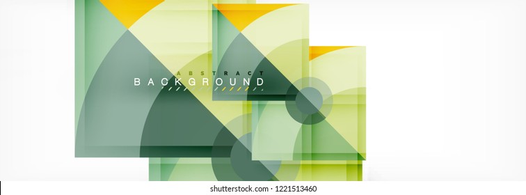 Triángulos y fondo geométrico circular, diseño moderno