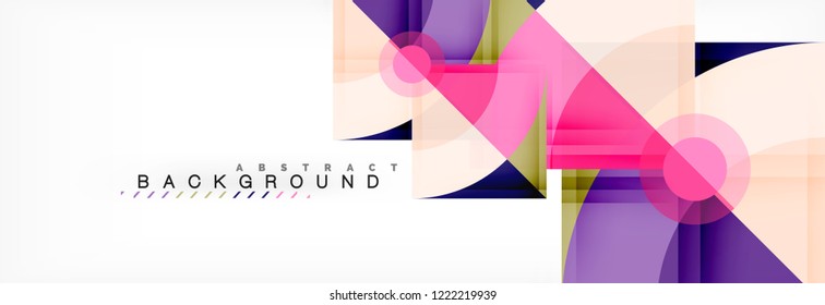 Dreiecke und kreisgeometrischer Hintergrund, modernes Design