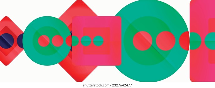 Triangles and circles abstract background for wallpaper, banner, background, card, book Illustration, landing page