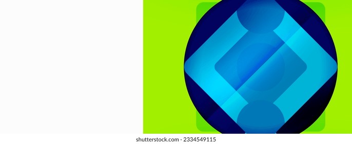 Triangles and circles abstract background for wallpaper, banner, background, card, book Illustration, landing page