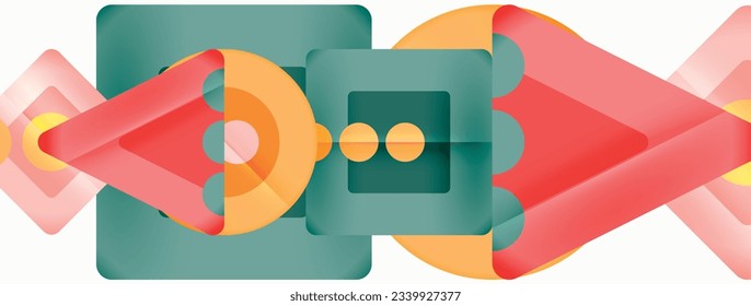 Triángulos y círculos de fondo abstracto para fondo de pared, banner, fondo, tarjeta, libro Ilustración, página de inicio