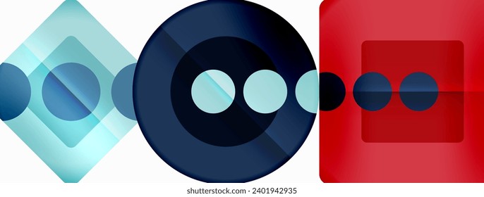 Triángulos y círculos de fondo abstracto para fondo de pared, banner, fondo, tarjeta, libro Ilustración, página de inicio