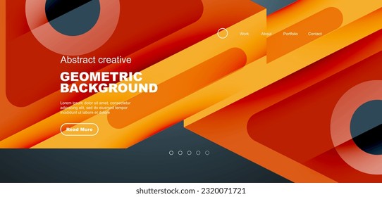 Triangles, circles and lines minimal background. Business or technology design for wallpaper, banner, background, landing page, wall art, invitation, prints