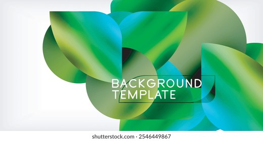 Triangles, circles, petals geometric shapes illustration