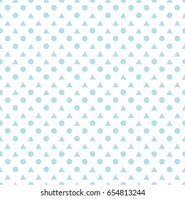 triangles and circles seamless pattern vector geometric background