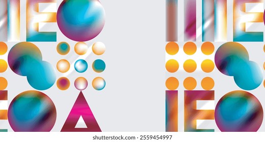 Triangles, circles, squares, rectangles design. Vector Illustration For Wallpaper, Banner, Background, Card, Book Illustration, landing page