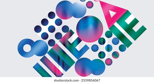 Triangles, circles, squares, rectangles design. Vector Illustration For Wallpaper, Banner, Background, Card, Book Illustration, landing page