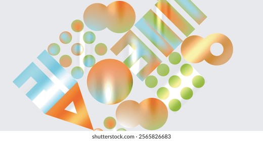 Triangles, circles, squares, rectangles design. Vector Illustration For Wallpaper, Banner, Background, Card, Book Illustration, landing page