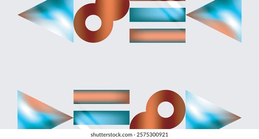 Triangles, circles, squares, rectangles design. Vector Illustration For Wallpaper, Banner, Background, Card, Book Illustration, landing page