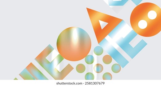 Triangles, circles, squares, rectangles design. Vector Illustration For Wallpaper, Banner, Background, Card, Book Illustration, landing page
