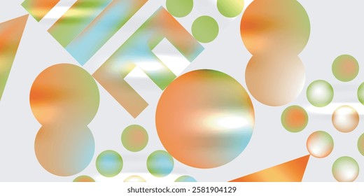 Triangles, circles, squares, rectangles design. Vector Illustration For Wallpaper, Banner, Background, Card, Book Illustration, landing page