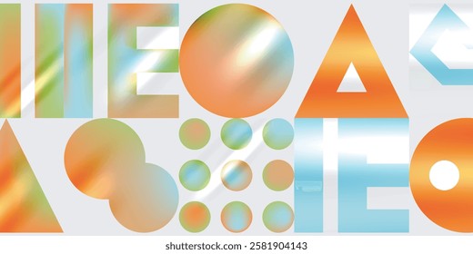 Triangles, circles, squares, rectangles design. Vector Illustration For Wallpaper, Banner, Background, Card, Book Illustration, landing page