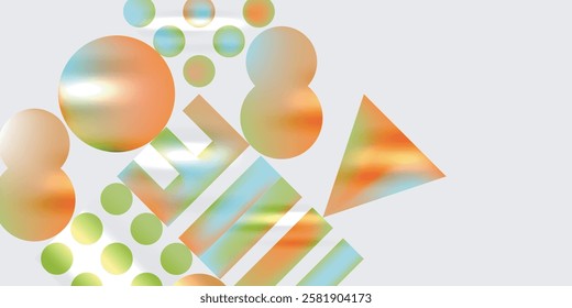 Triangles, circles, squares, rectangles design. Vector Illustration For Wallpaper, Banner, Background, Card, Book Illustration, landing page