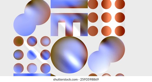 Triangles, circles, squares, rectangles design. Vector Illustration For Wallpaper, Banner, Background, Card, Book Illustration, landing page