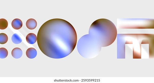 Triangles, circles, squares, rectangles design. Vector Illustration For Wallpaper, Banner, Background, Card, Book Illustration, landing page