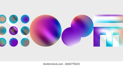 Triangles, circles, squares, rectangles design. Vector Illustration For Wallpaper, Banner, Background, Card, Book Illustration, landing page