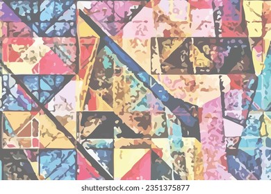 triangles colorful rough design wallpaper background vector 