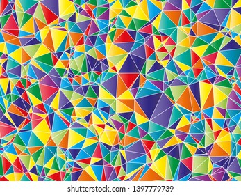 Triangles colorful texture background. Vector illustration for my design.
