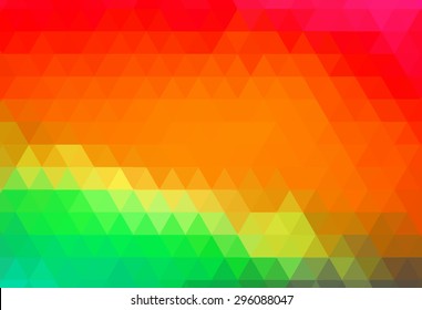 Triangles. Colorful vector background of geometric shapes. Geometric background. Transition bright colors.