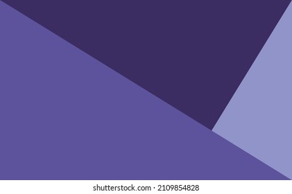 Triangles in cyan, purple and dark blue overlap each other. The background in modern colors is very peri. copy space.