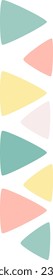 Triangles Decorative Ornament Vector Illustration