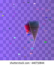 triangles design icon