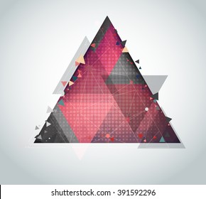 Triangles designs abstract background 