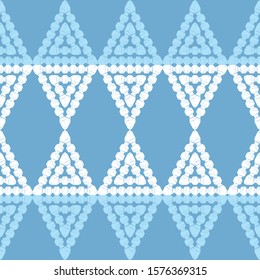 Triangles. Ethnic boho seamless background. Tribal pattern. Folk motif. Vector illustration for web design or print.